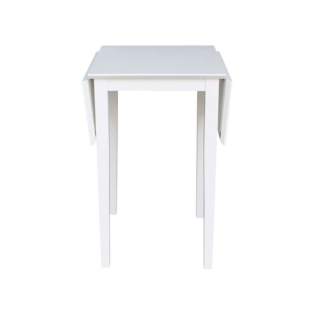 International Concepts - Small Dropleaf Table in White Finish - T08-2236D veiw 4