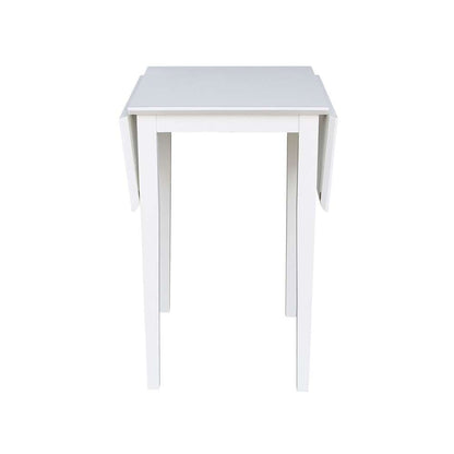 International Concepts - Small Dropleaf Table in White Finish - T08-2236D veiw 4