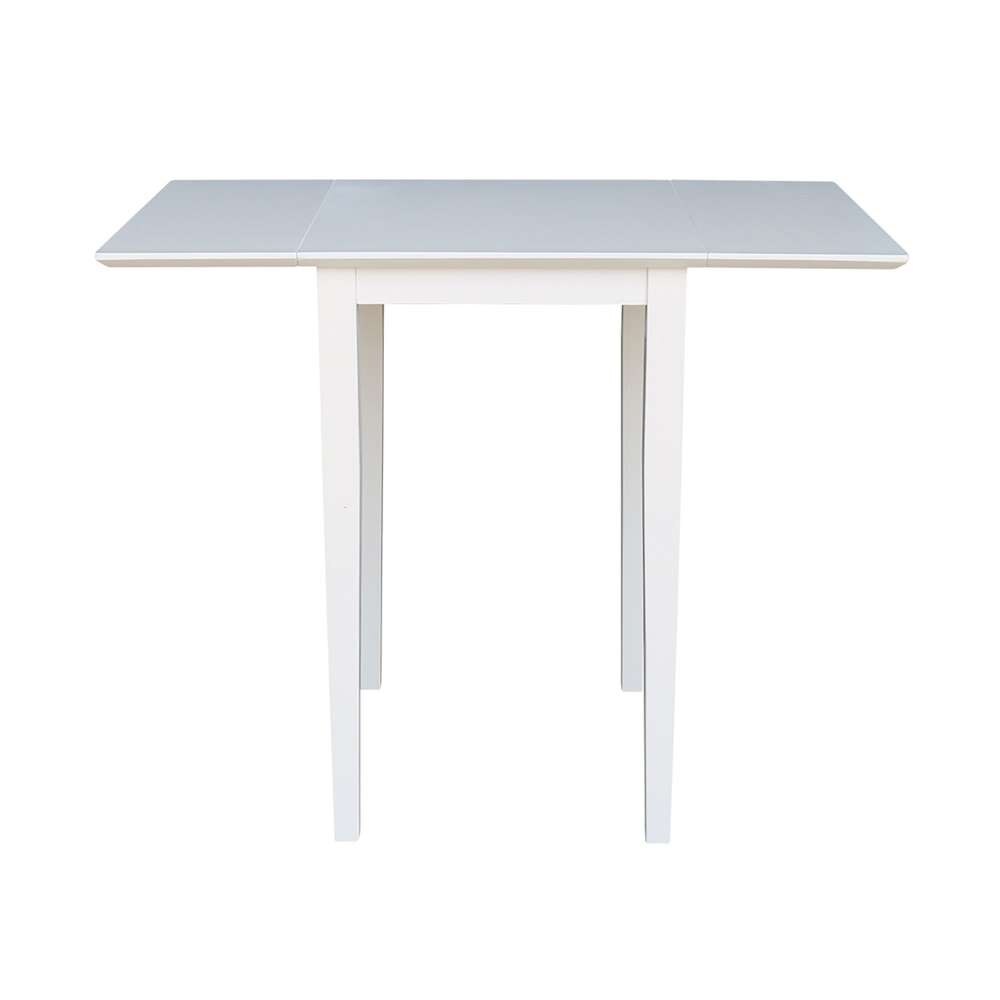 International Concepts - Small Dropleaf Table in White Finish - T08-2236D veiw 5