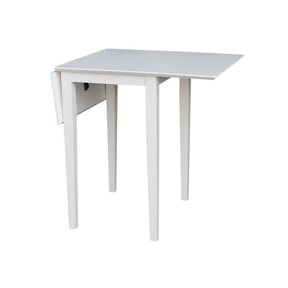 International Concepts - Small Dropleaf Table in White Finish - T08-2236D veiw 6
