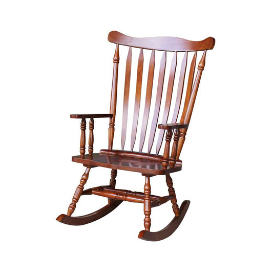International Concepts - Solid Wood Rocker (RTA) in Cherry Finish - R06-120 veiw 1