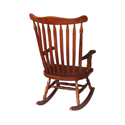 International Concepts - Solid Wood Rocker (RTA) in Cherry Finish - R06-120 veiw 2