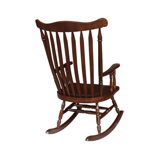 International Concepts - Solid Wood Rocker (RTA) in Espresso Finish - R581-120 veiw 2