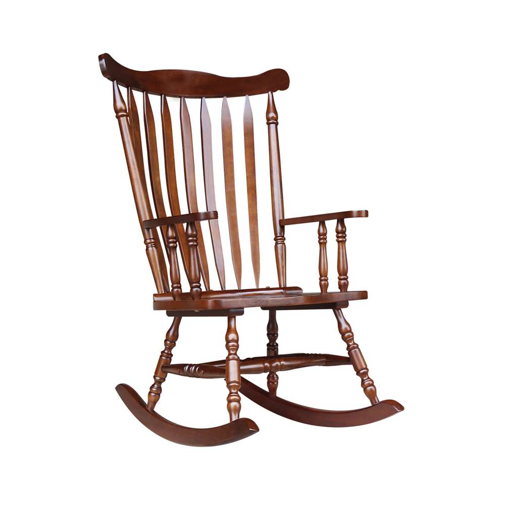 International Concepts - Solid Wood Rocker (RTA) in Espresso Finish - R581-120 veiw 4