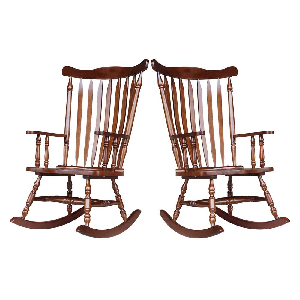 International Concepts - Solid Wood Rocker (RTA) in Espresso Finish - R581-120 veiw 8