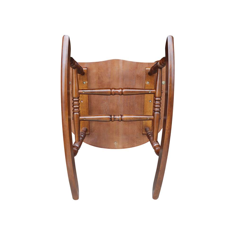 International Concepts - Solid Wood Rocker (RTA) in Espresso Finish - R581-120 veiw 9