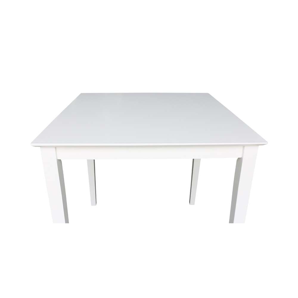 International Concepts - Solid Wood Top Table - Counter Height - Shaker Legs in White Finish - K08-3636-36S veiw 5