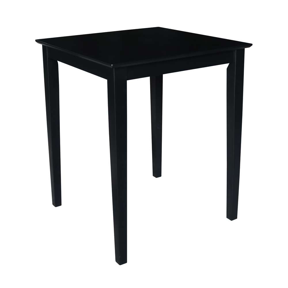 International Concepts - Solid Wood Top Table - Shaker Legs in Black Finish - K46-3030-36S veiw 4