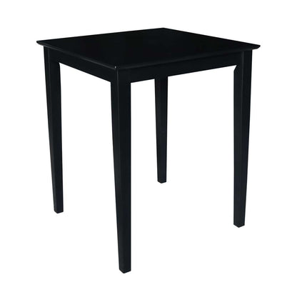 International Concepts - Solid Wood Top Table - Shaker Legs in Black Finish - K46-3030-36S veiw 4