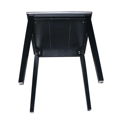 International Concepts - Solid Wood Top Table - Shaker Legs in Black Finish - K46-3030-36S veiw 7