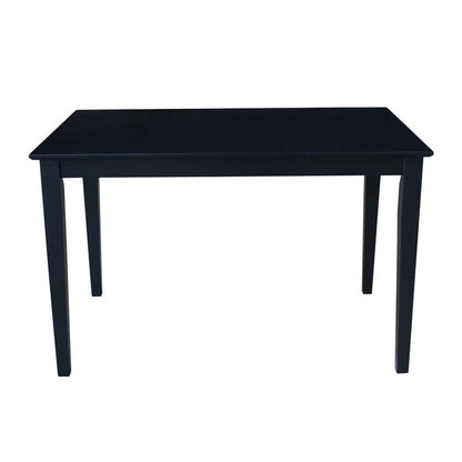 International Concepts - Solid Wood Top Table - Shaker Legs in Black Finish - K46-3048-30S veiw 3