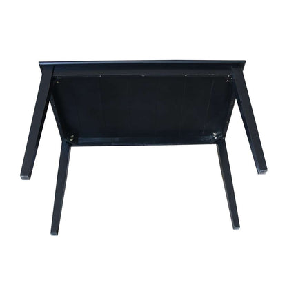 International Concepts - Solid Wood Top Table - Shaker Legs in Black Finish - K46-3048-30S veiw 5