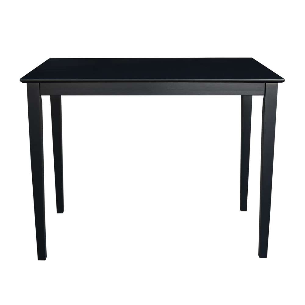 International Concepts - Solid Wood Top Table - Shaker Legs in Black Finish - K46-3048-36S veiw 3