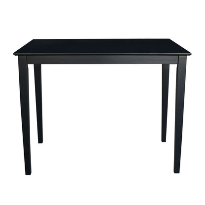 International Concepts - Solid Wood Top Table - Shaker Legs in Black Finish - K46-3048-36S veiw 3