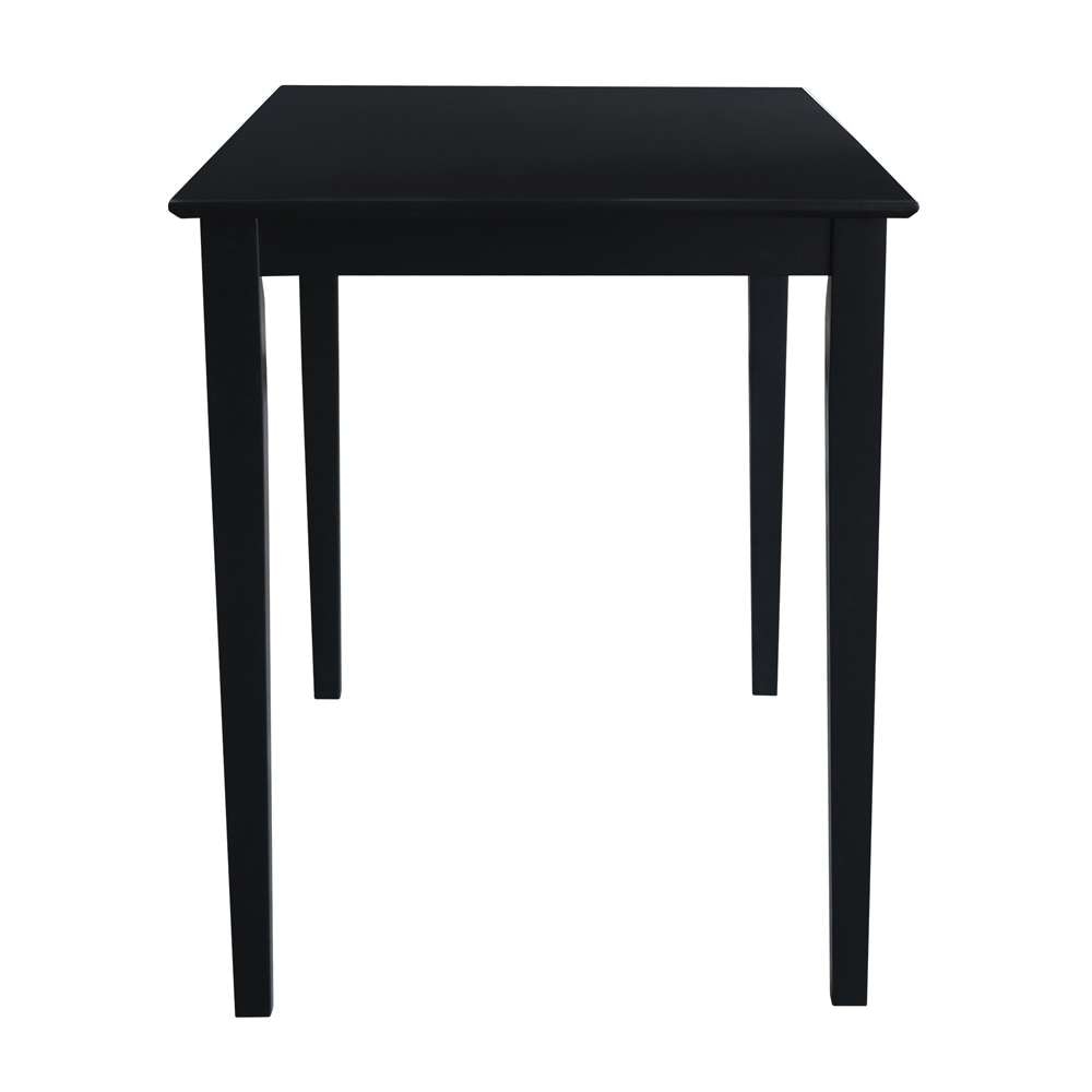 International Concepts - Solid Wood Top Table - Shaker Legs in Black Finish - K46-3048-36S veiw 4