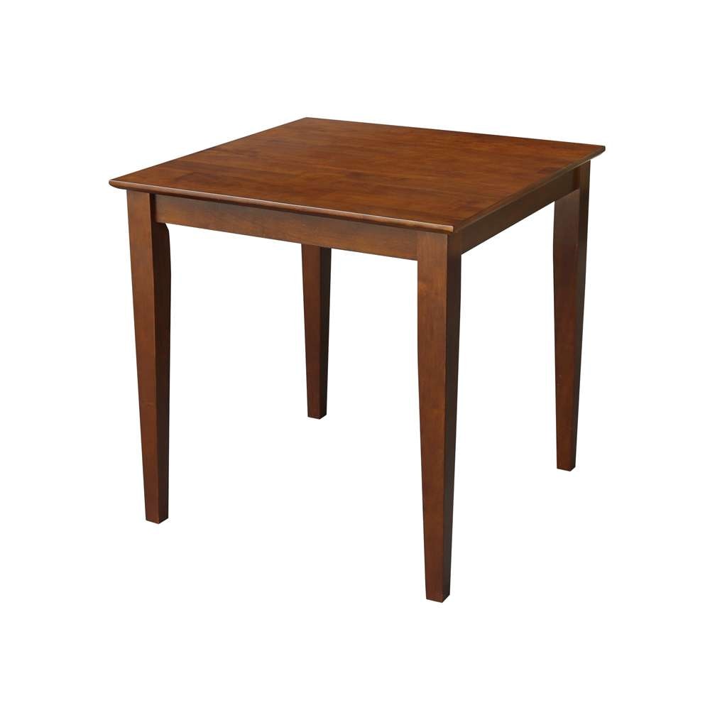 International Concepts - Solid Wood Top Table - Shaker Legs in Espresso Finish - K581-3030-30S veiw 1