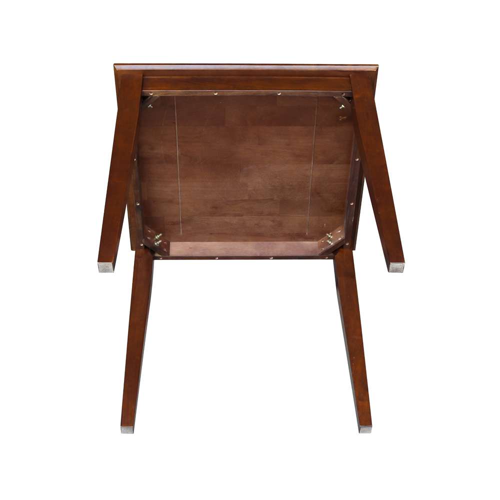 International Concepts - Solid Wood Top Table - Shaker Legs in Espresso Finish - K581-3030-30S veiw 4