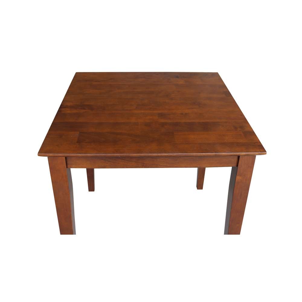International Concepts - Solid Wood Top Table - Shaker Legs in Espresso Finish - K581-3030-30S veiw 5