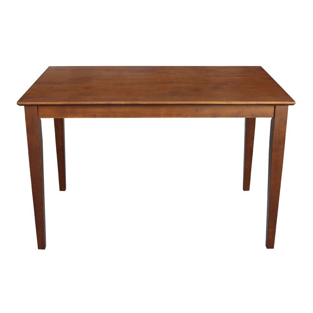 International Concepts - Solid Wood Top Table - Shaker Legs in Espresso Finish - K581-3048-30S veiw 3