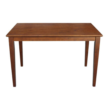 International Concepts - Solid Wood Top Table - Shaker Legs in Espresso Finish - K581-3048-30S veiw 3