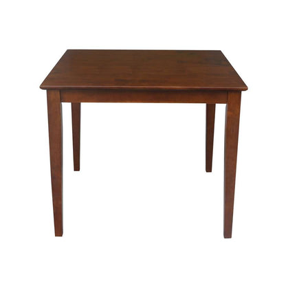 International Concepts - Solid Wood Top Table - Shaker Legs in Espresso Finish - K581-3636-30S veiw 3