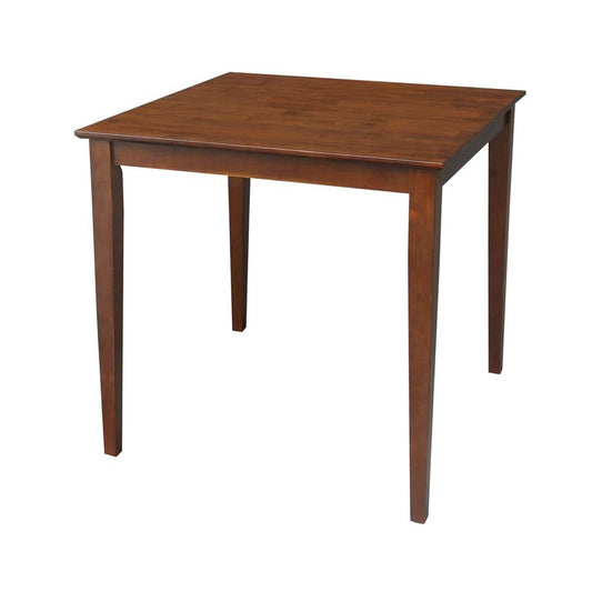 International Concepts - Solid Wood Top Table - Shaker Legs in Espresso Finish - K581-3636-36S veiw 1
