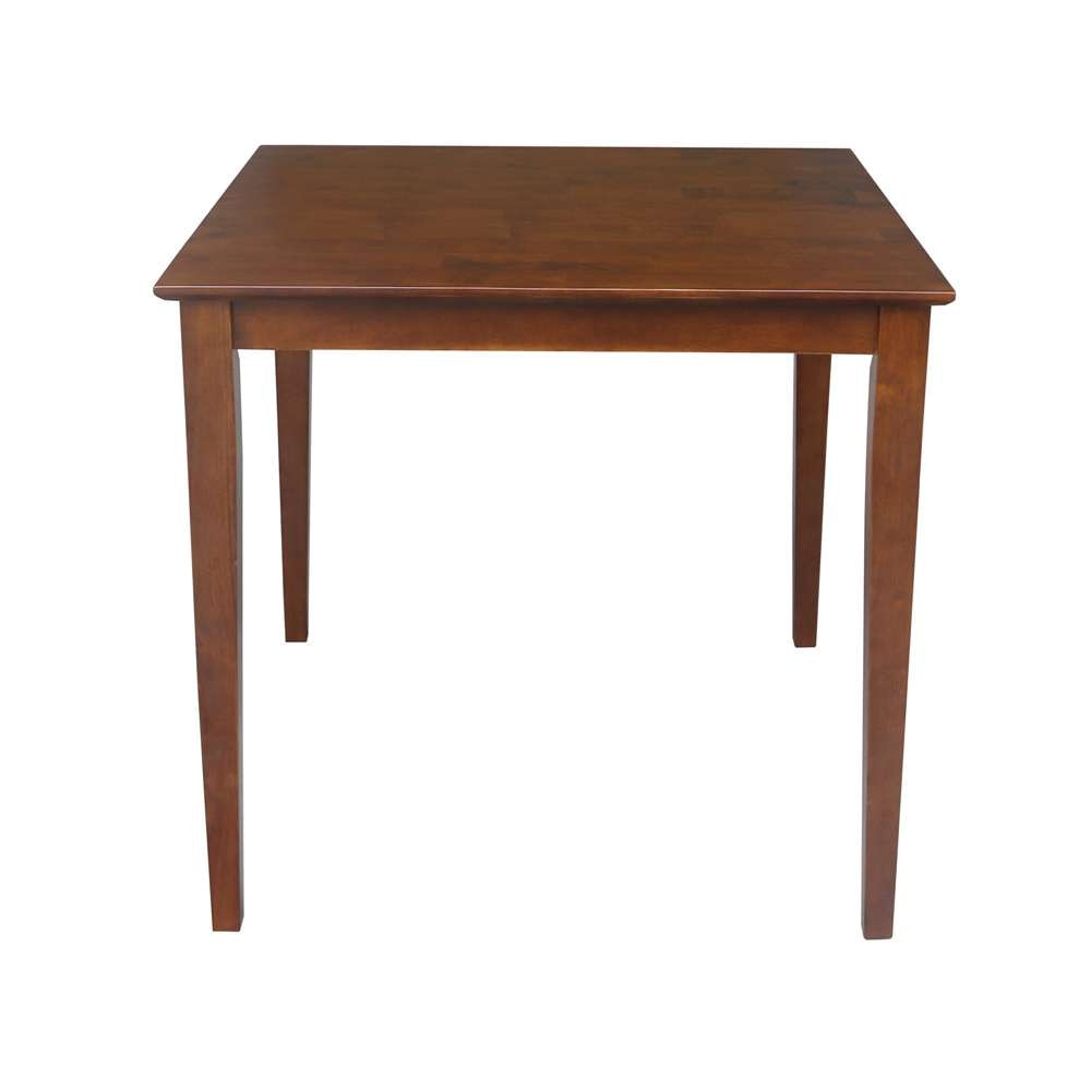International Concepts - Solid Wood Top Table - Shaker Legs in Espresso Finish - K581-3636-36S veiw 3