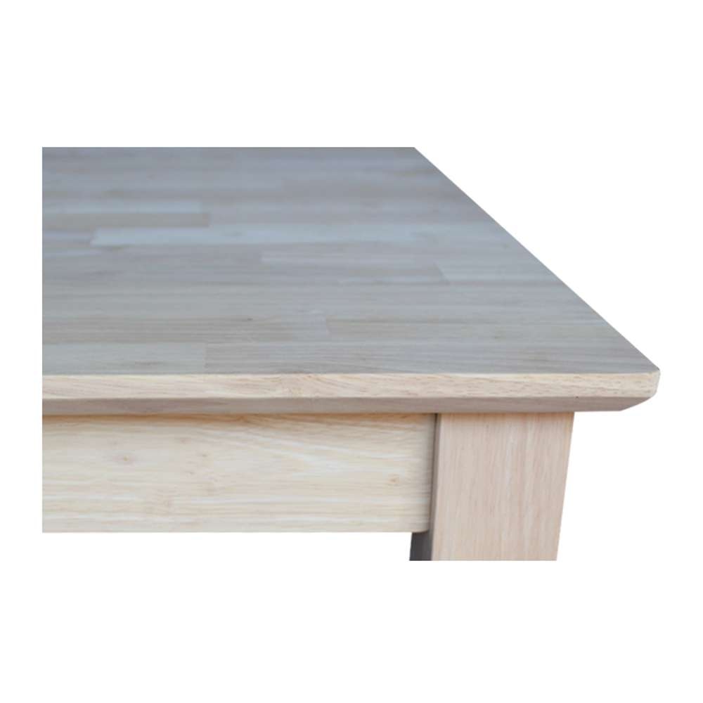International Concepts - Solid Wood Top Table - Shaker Legs - K-3030-30S veiw 3