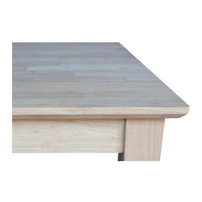 International Concepts - Solid Wood Top Table - Shaker Legs - K-3030-30S veiw 3