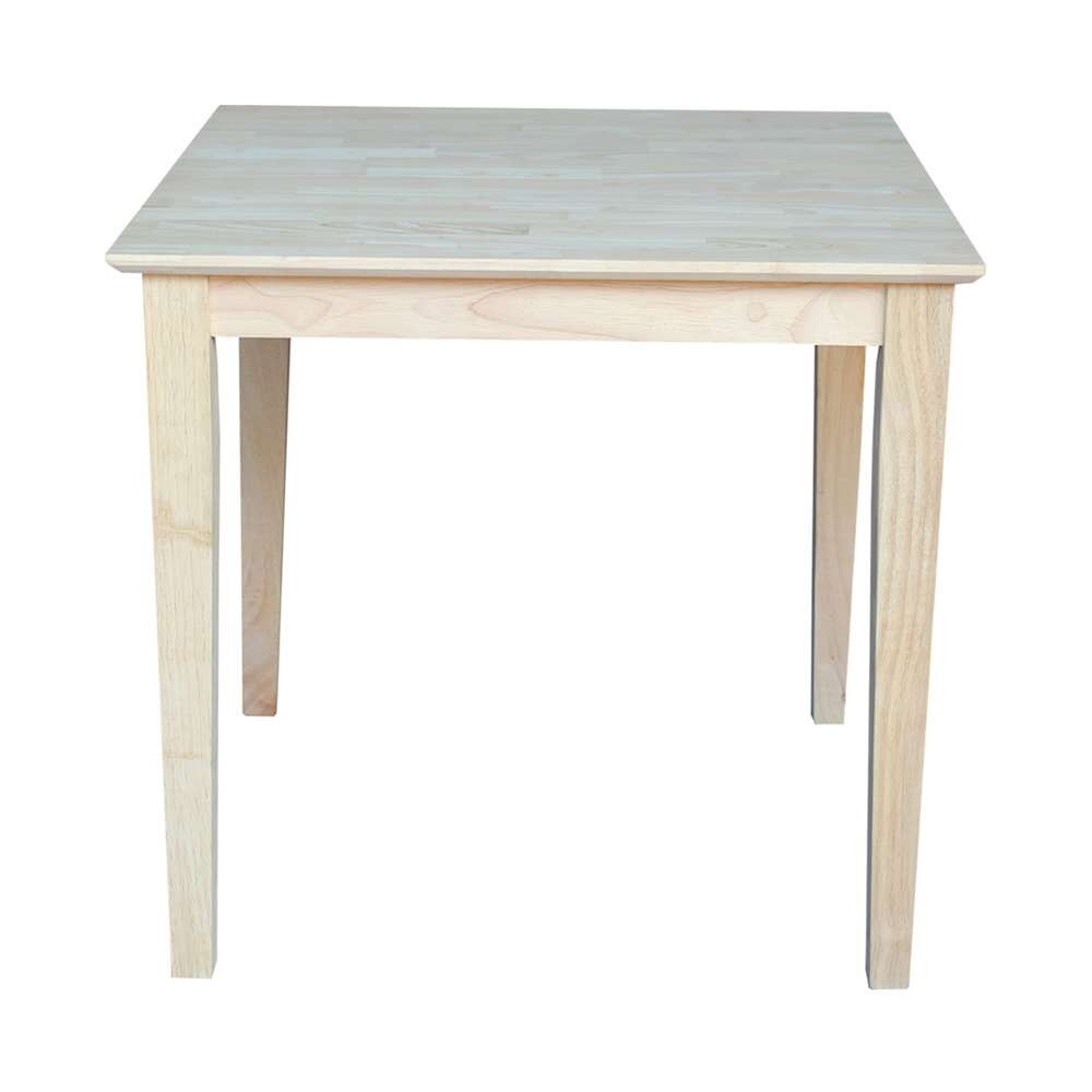 International Concepts - Solid Wood Top Table - Shaker Legs - K-3030-30S veiw 4