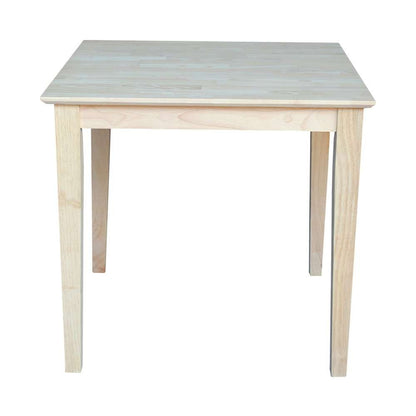 International Concepts - Solid Wood Top Table - Shaker Legs - K-3030-30S veiw 4