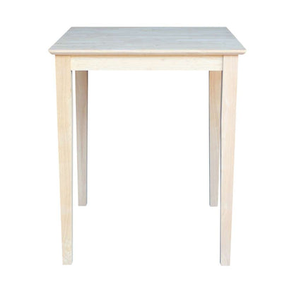 International Concepts - Solid Wood Top Table - Shaker Legs - K-3030-36S veiw 3