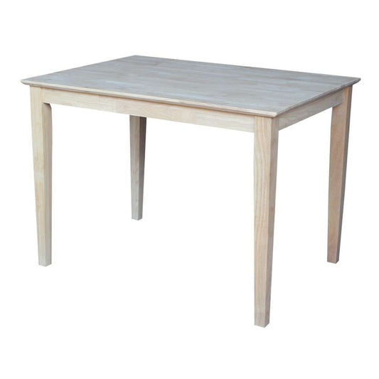 International Concepts - Solid Wood Top Table - Shaker Legs - K-3042-30S veiw 1