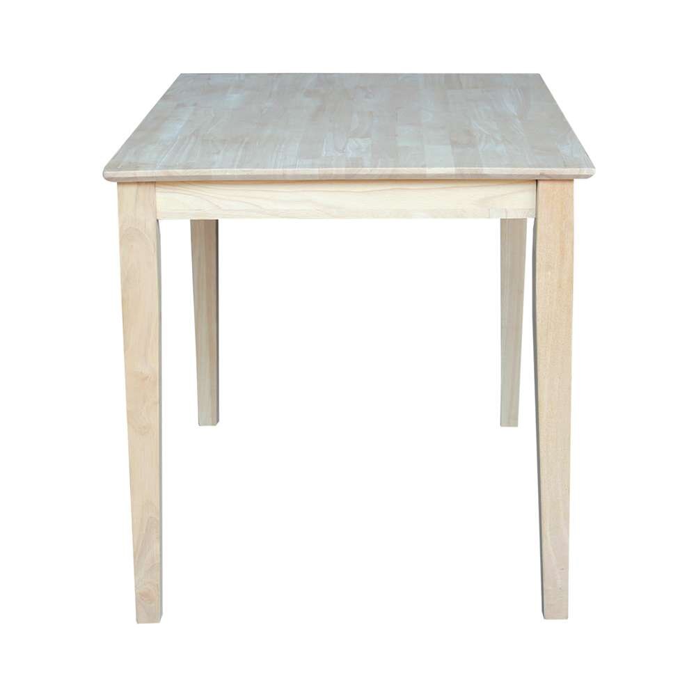 International Concepts - Solid Wood Top Table - Shaker Legs - K-3042-30S veiw 3