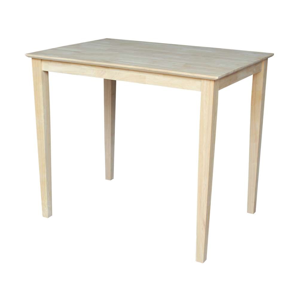 International Concepts - Solid Wood Top Table - Shaker Legs - K-3042-36S veiw 1