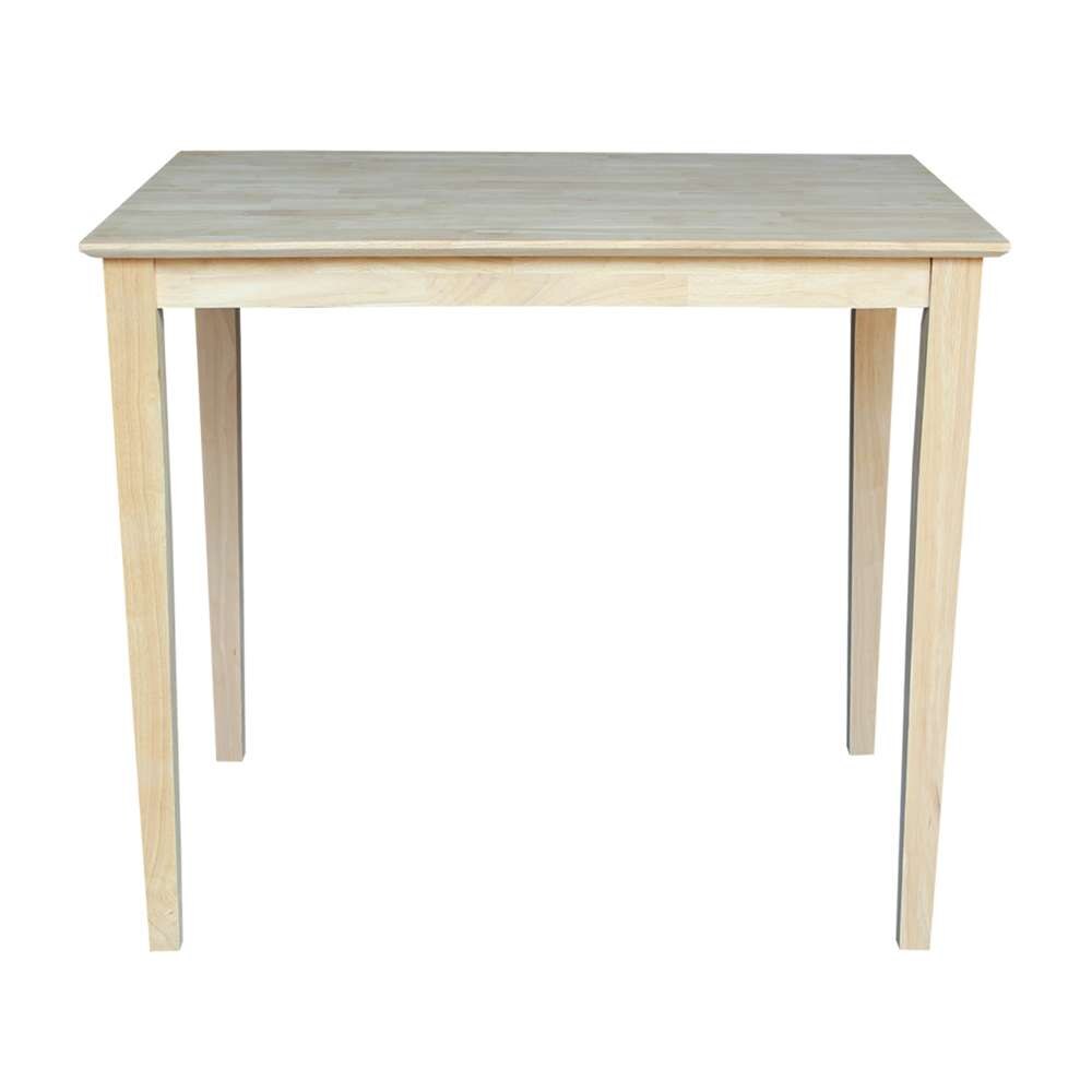 International Concepts - Solid Wood Top Table - Shaker Legs - K-3042-36S veiw 2