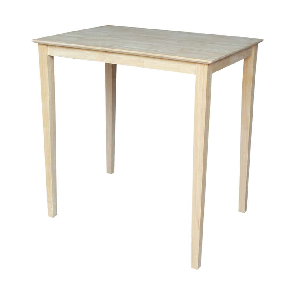 International Concepts - Solid Wood Top Table - Shaker Legs - K-3042-42S veiw 1