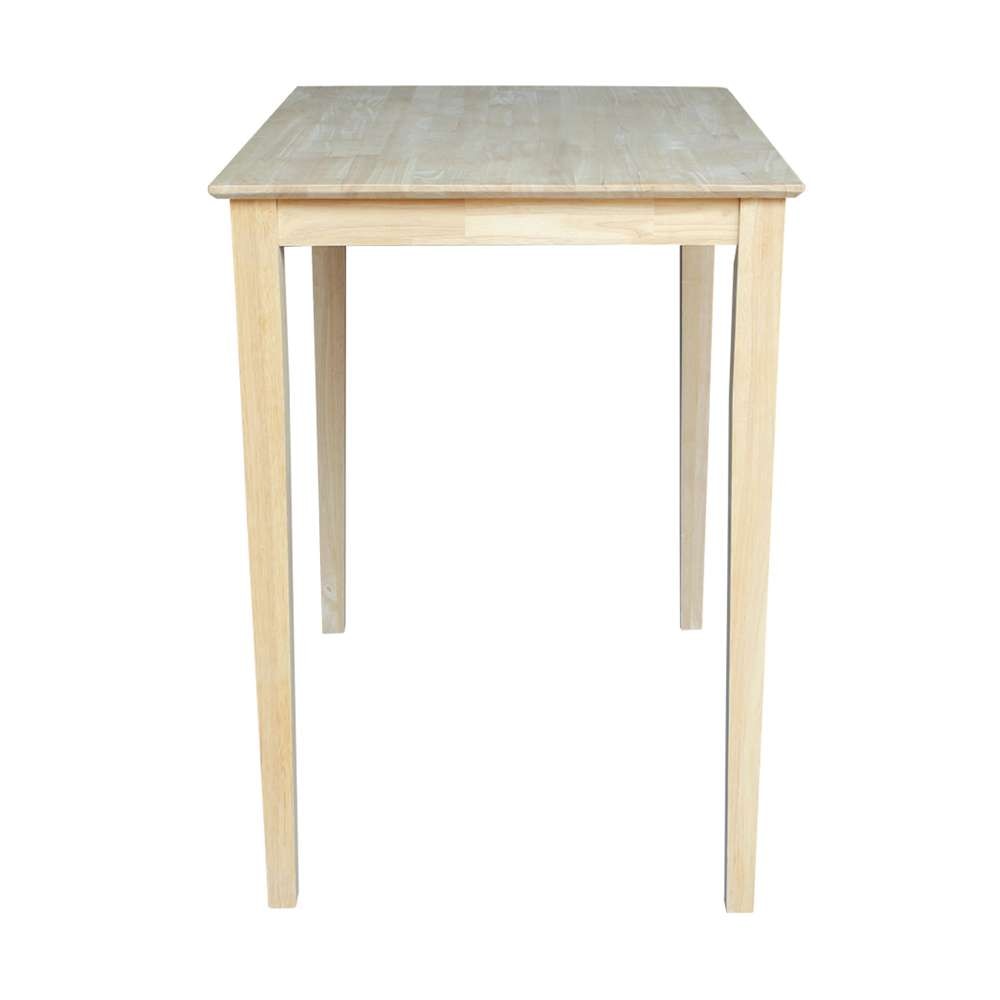 International Concepts - Solid Wood Top Table - Shaker Legs - K-3042-42S veiw 3
