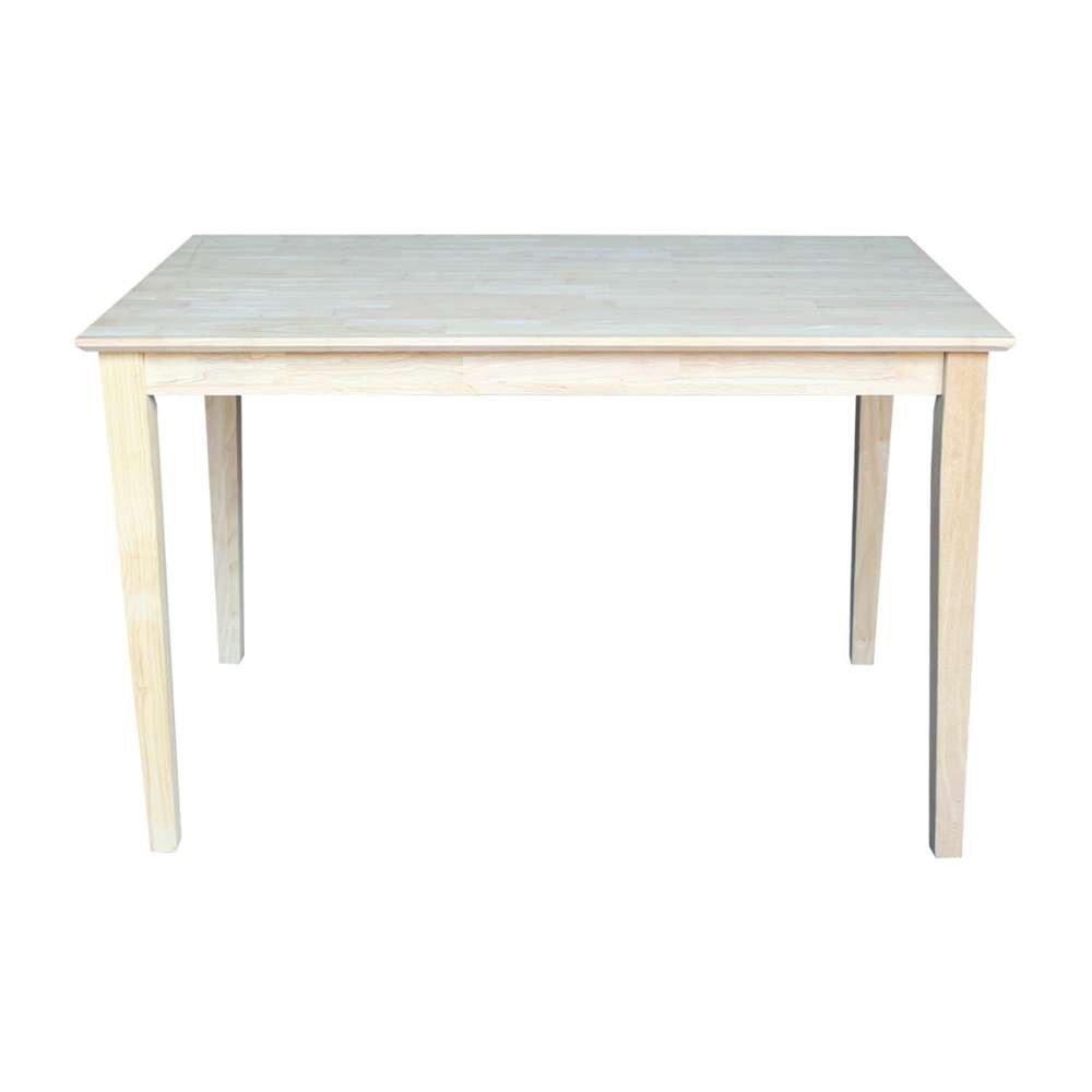 International Concepts - Solid Wood Top Table - Shaker Legs - K-3048-30S veiw 3
