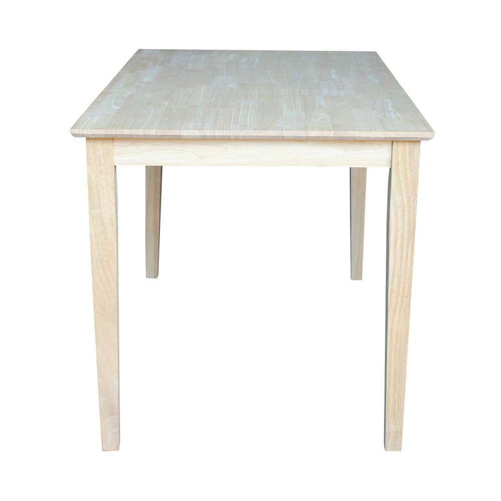 International Concepts - Solid Wood Top Table - Shaker Legs - K-3048-30S veiw 4