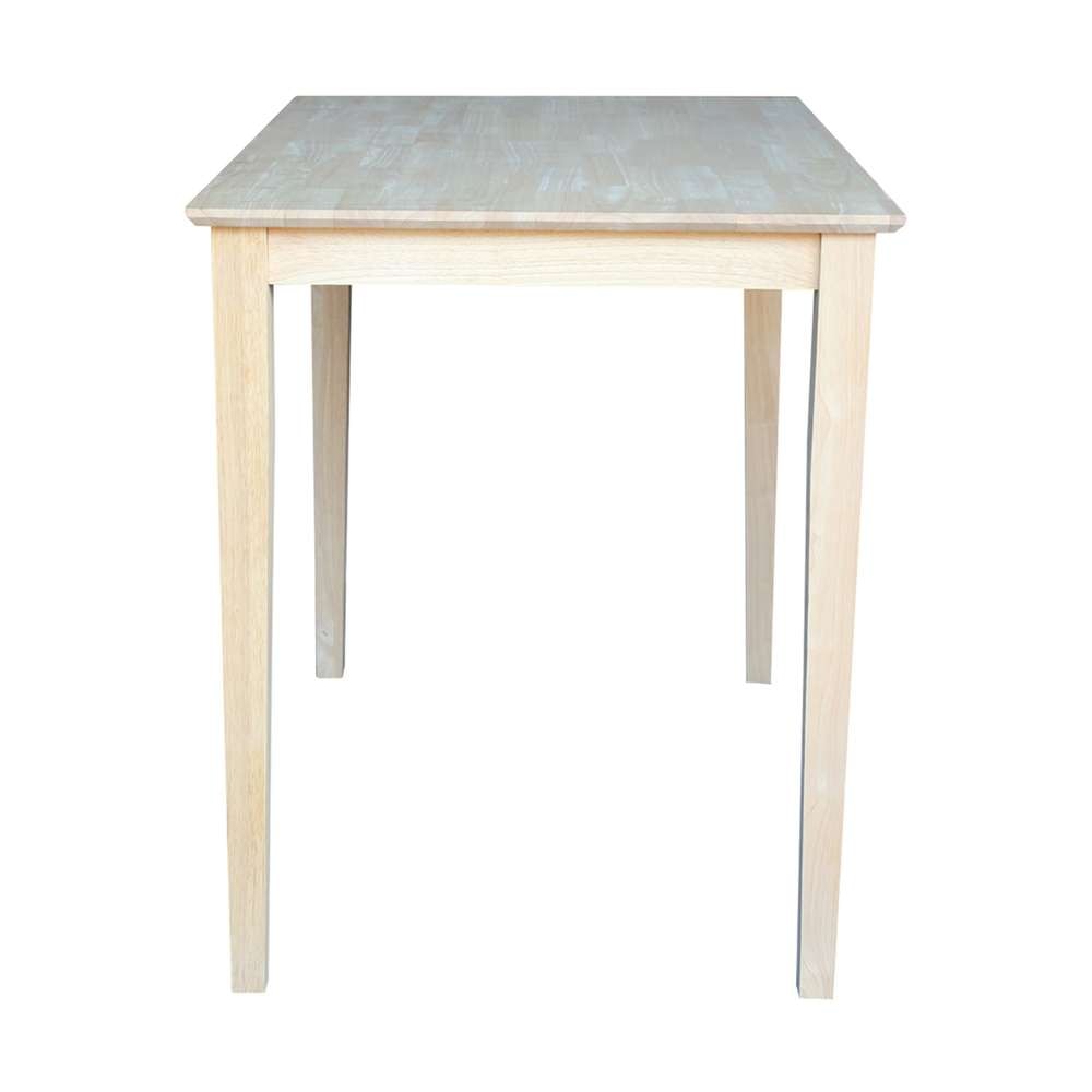 International Concepts - Solid Wood Top Table - Shaker Legs - K-3048-36S veiw 4