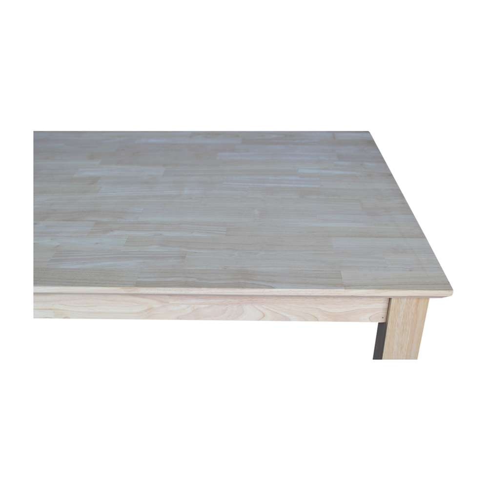 International Concepts - Solid Wood Top Table - Shaker Legs - K-3048-36S veiw 6