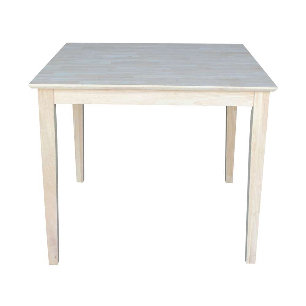 International Concepts - Solid Wood Top Table - Shaker Legs - K-3636-30S veiw 3
