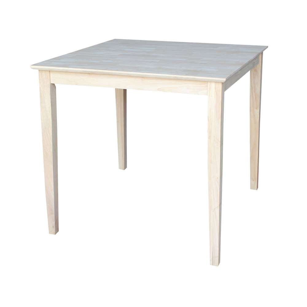 International Concepts - Solid Wood Top Table - Shaker Legs - K-3636-36S veiw 1