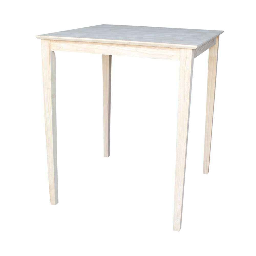 International Concepts - Solid Wood Top Table - Shaker Legs - K-3636-42S veiw 1