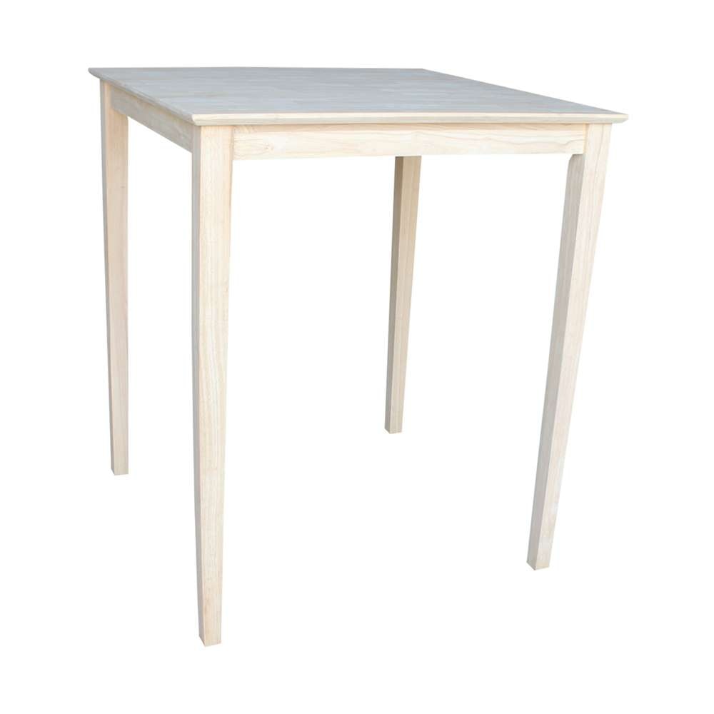 International Concepts - Solid Wood Top Table - Shaker Legs - K-3636-42S veiw 3