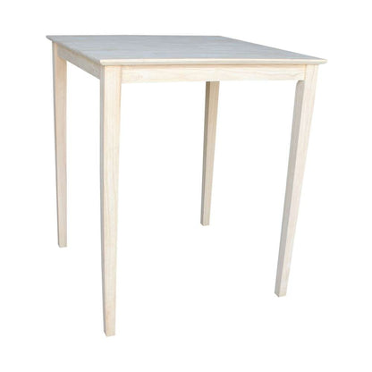 International Concepts - Solid Wood Top Table - Shaker Legs - K-3636-42S veiw 3