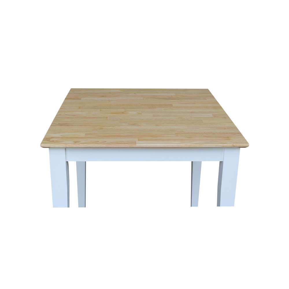 International Concepts - Solid Wood Top Table - Shaker Legs - T02-3030 veiw 5