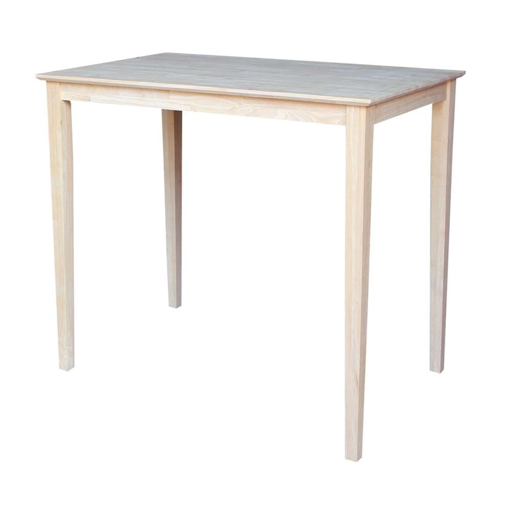 International Concepts - Solid Wood Top Table - Shaker Legs - K-3048-42S veiw 1