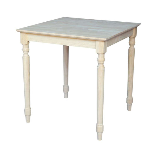 International Concepts - Solid Wood Top Table - Turned Legs - K-3030-330T veiw 1
